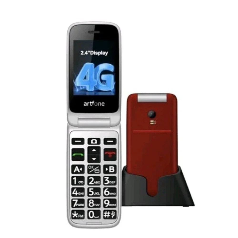 G3 Red - 4G LTE Flip for Seniors丨Unlcoked Flip with SOS Button丨Loud Speaker